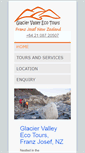 Mobile Screenshot of glaciervalley.co.nz